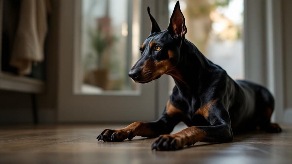 doberman separation anxiety behaviors