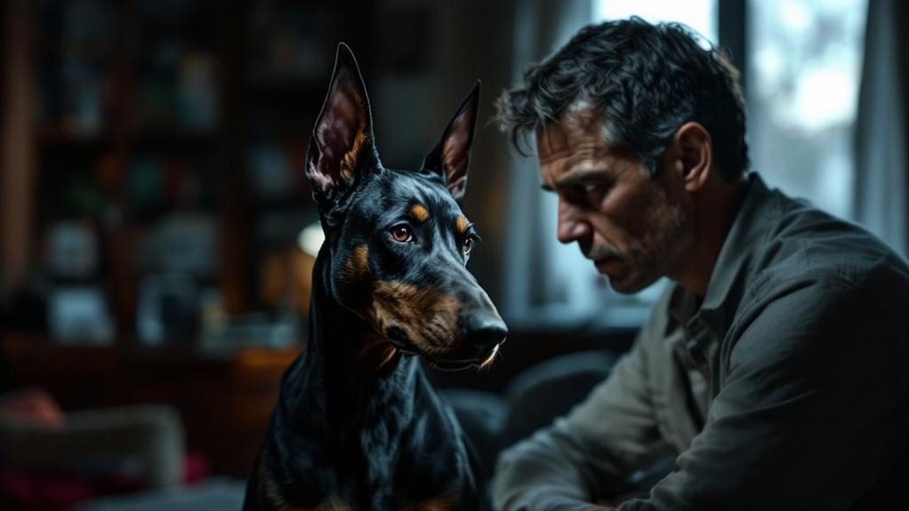owner anxiety affects dobermans